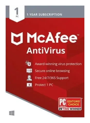McAfee Antivirus Plus, 3 devices, 1 year
