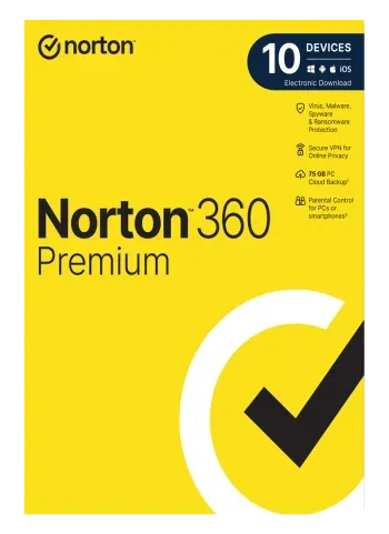 Norton 360 Premium, 10 users, 1 year