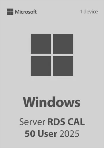Licență Windows Server 2025 RDS CAL, 50 users