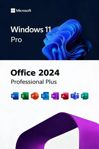 Pachet Windows 11 Pro Retail + Office 2024 Pro Plus