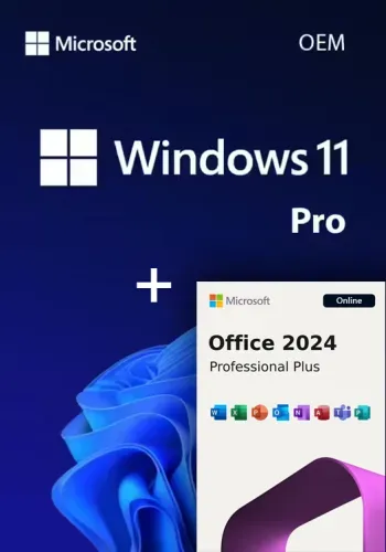 Pachet Windows 11 Pro OEM + Office 2024 Pro Plus - Activare Online