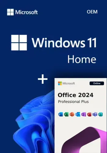 Pachet Windows 11 Home OEM + Office 2024 Pro Plus - Activare Online